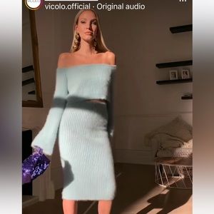 Vicolo sweater and skirt